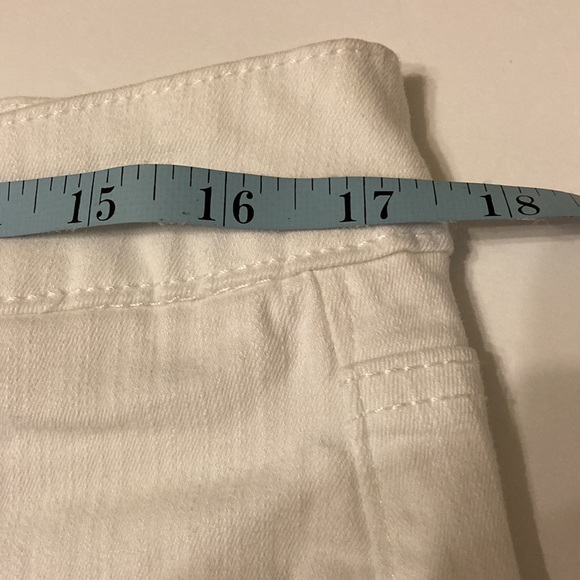 Code Bleu Gwen White Cropped Cuffed Jeans Size 14 - Picture 12 of 13